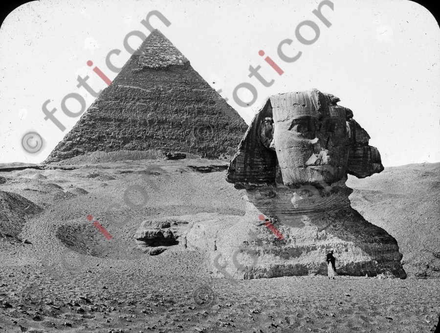 Der Sphinx | The Sphinx - Foto foticon-simon-008-022-sw.jpg | foticon.de - Bilddatenbank für Motive aus Geschichte und Kultur